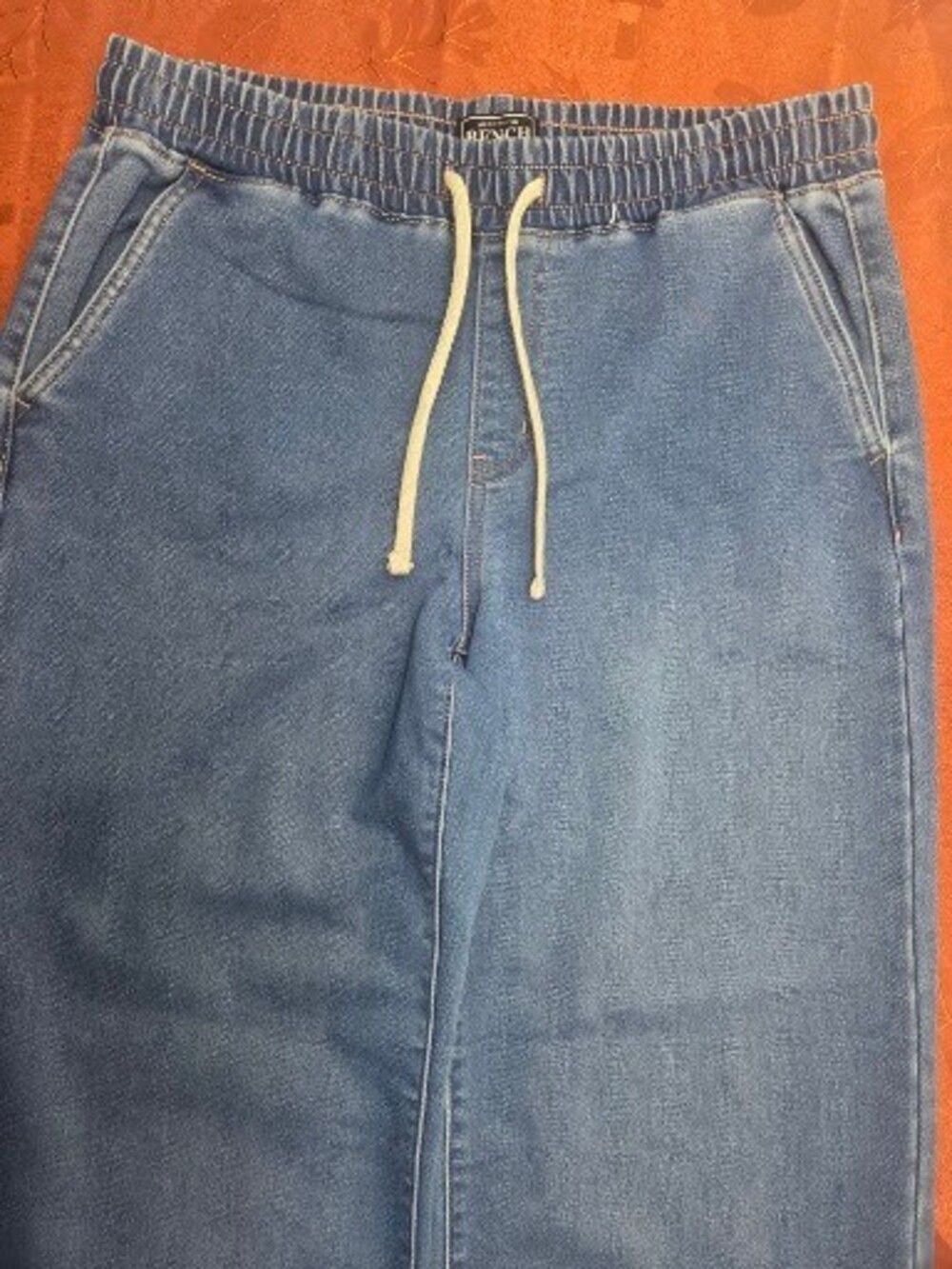 Bench The Denim Sweatpant Wide Leg Pants Women Light Wash M